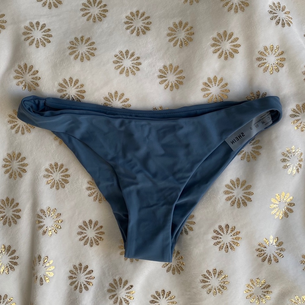 SHEIN blue bikini bottoms NWT NEVER WORN